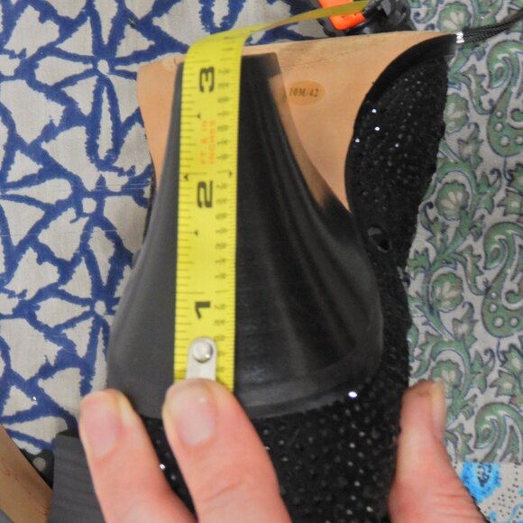 Jessica Simpson "Zellya" Short Black Rhinestone Slouch Western Boots - Picture 13 of 15